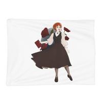 Anne Of Green Gables Blankets Soft Warm Flannel Throw Blanket Bedspread for Bed Living room Picnic Travel Home Sofa Size: 75*100cm, Weight: 230 GSM