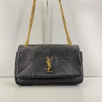 [Pre-Owned] Ysl Jamie Gold Logo Chain Versatile Recommended Lambskin Underarm Shoulder Crossbody Bag - Very Good #44FHP1 ONE SIZE