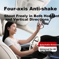 Lisen [Vlog Essential] Car Phone Holder, First-Person View Suction Cup Mount, Multi-Functional Stable Anti-Shake Device for In-Car Filming