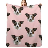 Corgi Cardigan Brindle Beauty Throw Blanket Soft Breathable Blanket for Night Sleeping Size: 75*100cm, Weight: 230 GSM