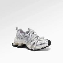 Q bomb breathable Lin Yun platform shoes women's new summer versatile silver sneakers 35