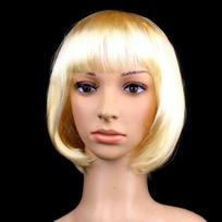 Funny Cosplay Party Bob Hair Pink Short Straight Hair Fashion Women Bobo Wig  Nightclub Bar F