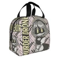 Murder Drones Horror Comedy Thermal Insulated Lunch Bags Anime Movies Game Resuable Lunch Container for Work School Food Box One Size