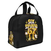 67 Italian Brainrot Six Seven Insulated Lunch Bag for Women Waterproof  Cooler Thermal Bento Box School One Size