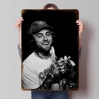 Mac Miller Tinplate Posters Customizable Wall Art Retro Vintage Metal Signs for Home Room Office Decor Garage Decoration Gaming 20X30CM