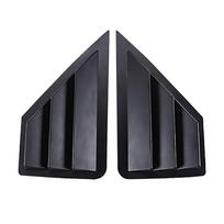 2PCS Side Window Louver Cover for Toyota C-HR CHR 2018    Rear Window Spoiler Shutter Cover matinė juoda spalva