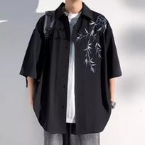 Summer seaside vacation shirt, men's all-match shirt L juoda