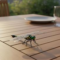 Simulation Dragonfly Toy Realistic Figure Lightweight Model for Gardeners, Fishermen, L Lanyard