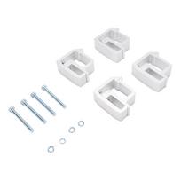 4pcs Truck Caps Mounting Clamps Topper Ladder Rack Clamp Replacement For Chevy Silverado Sierra 1500 2500 3500 Silver sidabras