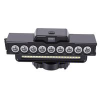 Rechargeable Bike Headlight with Horn 9 LEDs Waterproofing Digital Power Display Bike Light for Night Riding Mountain