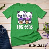 Boba Shirt Women Girls Bes Teas Kawaii Panda Bubble Tea T-Shirt Unisex T-shirt 4 L