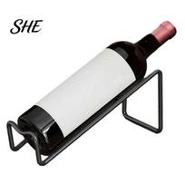 Dining Room Wine Rack Freestanding Metal Rack, Tabletop Single Bottle Holder, Countertop Holder Display Stand for Kitchen Bar Decor, Lover Gift juoda
