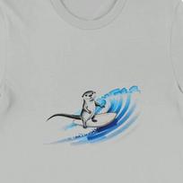 Otter Surfing Shirt , Unisex, Animal Lover Shirt, Funny Animal T-shirt, Gifts For Him, Gifts for Her L