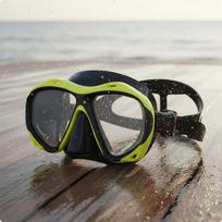 AntiFog Diving Facepiece Adjustable Strap Soft Silicone Skirt Swim Goggles