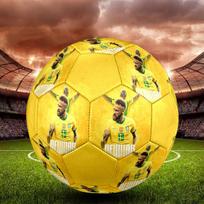 1PC Neymar Supreme Talent size 5 soccer ball PrahaIndoor Soccer Ball Colorful All Ages Machine Stitched PVC Competition Ready Durable High-Bounce