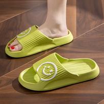 Women's Summer Slippers Anti-odor Soft Bottom Bathroom Inside Bathing Non-slip Home with A Couple of Thick Bottom Lightweight Slippers Sandals 36-37 žalia