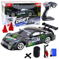 Automobilis Drift Car RC su priedais, 30 km/h, 1:16, juodas/žalias