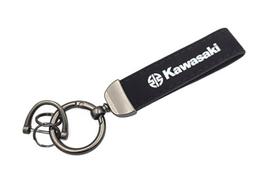 KAWASAKI motociklo raktų pakabukas KAWASAKI juodas siūlas