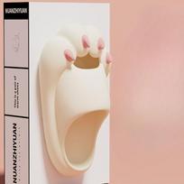 Fashion Women's Panda Claw Rubber Home Sandals Men's Beach Non-slip Cartoon Home Shoes Women and Men 36-37