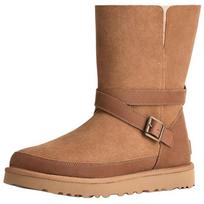 UGG Classic Novelty Cow Split Leather Warm Versatile Retro Snow Boots Women boots Brown 1174513-CHE 36