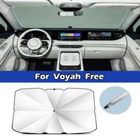 For Voyah Passion Dream FREE Car Sunshade Umbrella Front Windshield Silver Glue UV Resistant Folding Car Sunscreen Accessories
