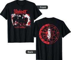 Slipknot Men's Unisex-Adults Black T-Shirt with Slipknot Band Photo XL