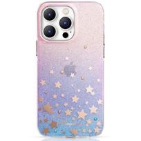 Kingxbar Heart Star serijos dėklas, skirtas iPhone 14 Plus dėklui su zodiako žvaigždėmis