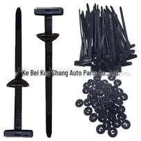 Universal Auto Nylon Cable Ties & Locking Clips Plastic