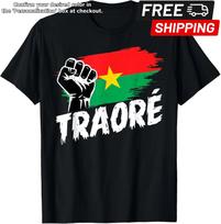Burkina Faso- Ibrahim Traoré/ Thomas Sankara Burkina Faso Flag African T-Shirt S