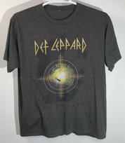 Def Leppard Short Sleeve T-Shirt Men's Extra Large Gray XXL