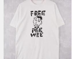 FREE Pee Wee Herman Short Sleeve White S-5XL Shirt SN117 XXXL