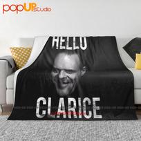 Silence Of The Lambs Hello Clarice Hannibal Lecter Anthony Hopkins Ultra-Soft Blanket Quilt Winter Sofa Cover Bed Covers Size: 75*100cm, Weight: 230 GSM