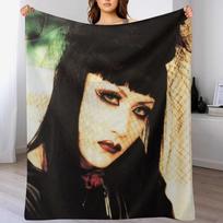 MALICE MIZER - Mana (Mana-Sama) - Japanese Visual Kei Band Throw Blanket Stylish Couch Blanket for Home Living Room Size: 75*100cm, Weight: 230 GSM