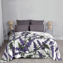 Levandų laukų pledas sofai, lovai, kelionėms Levandų violetinė, melsvai violetinė, alyvinė, pastelinė šalavijo žalia Minkštas žolelių eterinis Size: 75*100cm, Weight: 230 GSM gray