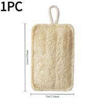 1PC Wood Pulp Cotton Loofah Twin Double-Sided Sponge Kitchen Scrub, Pot Removal Magic Scrubber, Absorbent, Non-Oil-Staining, Scouring Pad