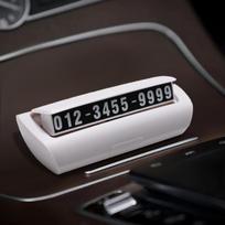 Stylish Luminous Temporary Parking Number Plate with Phone Concealment for Cars A2