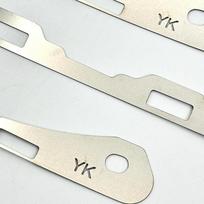 Civic FD 8th Gen 2PCS Metal Plate Bracket for Rear Bumper Long Lasting Buckle Replacement DIY Friendly Repair Service Onesize