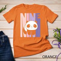 Kids 9 Year Old Cute Panda Birthday Girl 9th B-day T-Shirt Unisex T-shirt 5 S