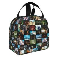Final Fantasy XV Portable Lunch Box Women Multifunction Game Japan Fantasy Video Thermal Cooler Food Insulated Lunch Bag School One Size