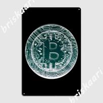 Bitcoin Metal Sign Party Wall Decor Wall Pub Personalized Tin Sign Poster 20X30CM