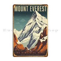 Mount Everest Vintage Travel Poster 1953 Metal Sign Iron Poster Wall Cave Classic Club Tin Sign Poster 20X30CM