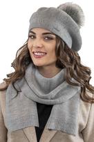 Vivisence 7035kmpl jasnoszary uni komplet beret+szalik