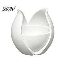 Modern Desktop Plant Pot Tulip Flower Shape Planter, 3D Printed Decorative Pot, Home Decor Planter Minimalist Container for Office Desk Soil balta