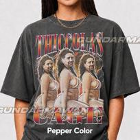 Limited Thiccolas Cage Vintage T-Shirt, Gift For Woman and Man Unisex T-Shirt | Timnas FD 2XL