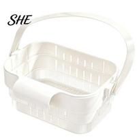 Kitchen Sink Caddy for Dish Soap Hanging Drain Basket, with Quick Drying Holes, Foldable Plastic Draining Rack Pasta Space Saving Food Residue balta