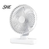 Electric Fan for Office Portable Desk Fan, Small Air Circulating 3 Speed Quiet Personal Cooling Adjustable Tilt Head Table Dorm Kitchen Circulator 1