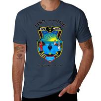 Uss Maine (Ssbn741) Crest Tshirt Breathable Sportswear Tshirt For Unisex S