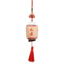 Bamboo Weaving Cage Luminous Lantern Chinese Style Bamboo Portable Lantern  Outdoor Style A
