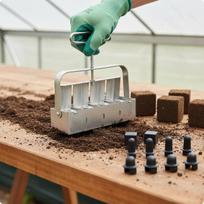 FourCavity Soil Block Maker Reusable Mini Easy to Use Hand Press for