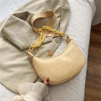 Yogodlns maži PU odiniai kryžminio kūno krepšiai moterims pečių krepšiai Laukinės moteriškos rankinės ir piniginė 26*5.5*25cm geltona